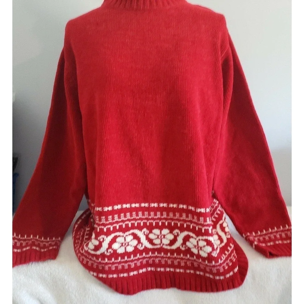 White Stag Womans‎ Winter Sweater Pullover Size XL Red